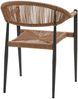 Gartenstuhl >Canari< (2er-Set) in Natur / Schwarz - 57x78x60 (BxHxT) Bild 5