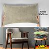 Kisska Dekokissen Kissenhülle MAGIC atmungsaktiv Velour Zierkissen Ambiente Dekorieren, Kissenüberzug ohne Füllung Meliert-Optik UNI 40x40cm Einfarbig Creme Bild 3