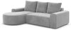 Stoff Ecksofa Gomera L-Form Kurz - Samtstoff - Hellgrau - Links Bild 5