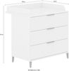 PAIDI Wickelkommode ARI, by PAIDI, 3 Schubladen, inklusive Wickelaufsatz, Schubladen mit Soft-Close-Funktion Bild 4