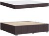 vidaXL Bettrahmen mit Matratze Dunkelbraun 200 x 200 cm Stoff 3398310 Bild 5
