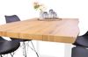 Esstisch Baumkante Holz-Optik Wildeiche 140 x 80 U-Gestell weiß JOSY 142463987 Bild 3