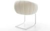 Freischwinger Jada-Flex Teddystoff Beige Freischwinger flach Weiß Taschenfederkern Bild 5