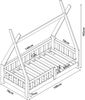 Kinderbett Helsingborg 70x140 cm Holzfarben [en. casa] Bild 2