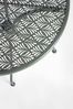 Gartentisch Ettezil aus Metall, klassisch rundes Design, dark olive, outdoor geeignet, für 2–3 Personen Bild 2