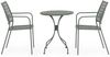 Gartentisch Ettezil aus Metall, klassisch rundes Design, dark olive, outdoor geeignet, für 2–3 Personen Bild 4