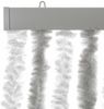 vidaXL Fliegenvorhang Hellgrau und Weiß 100x220 cm Chenille 377316 Bild 4