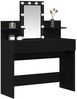 vidaXL Schminktisch mit Regal Schwarz Eichen-Optik 100 x 40 x 130 cm 868852 Bild 3