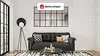 Vente-unique - ORANSA Innenglaswand MetallGlas Schwarz - B 3,5 cm x H 105 cm x L 180 cm Bild 2