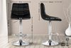 CLP 2er Set Barhocker Jerry Samt höhenverstellbar und 360 drehbar,schwarz chrom Bild 2
