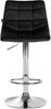 CLP 2er Set Barhocker Jerry Samt höhenverstellbar und 360 drehbar,schwarz chrom Bild 4