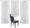 HOME WOHNIDEEN Schiebegardine JENNA (3 St), Klettband, halbtransparent, Schiebevorhang Jacquard Set Bild 2