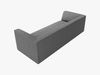 Micadoni Sofa Ruby 3-Sitzer Strukturierter Stoff Ottawa Grau Bild 3