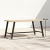 Outsunny Beistelltisch Outdoor-Couchtisch (Set, 1-St, 1 Tisch), Holzoptik, wetterfest, 100x55 cm Bild 2