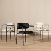 Bronx71 Esszimmerstuhl Nicky Stoff meliert off white/schwarz Bild 2