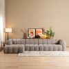 Bronx71 Ecksofa Luca XL aus Bouclé-Stoff braun/grau links Bild 3