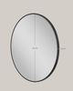 Songmics Wandspiegel, rund, Metall schwarz, Ø 61 cm Bild 5