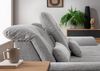 Benformato Sofa Rigatti: Komfortables Mikrofaser-Sofa mit Sitztiefenverstellung, verstellbaren Kopfstützen und Schlaffunktion - In zwei Farben wählbar Bild 3