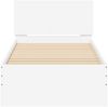 vidaXL Bettgestell mit Kopfteil Weiß 90x200 cm Holzwerkstoff 838624 Bild 5