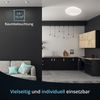 KHG LED-Deckenleuchte, Schirm mit Sternenhimmeleffekt, 39 cm Durchmesser, aus Metall/Kunststoff, Farbtemperatur 3.000 K, 880 lm Lichtleistung, 12 W Gesamtleistung, ideal für Wohn- und Schlafzimmer Bild 4
