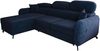 AX LIVING Ecksofa mit Schlaffunktion Ribella 5 L-Form 265 cm, Samt in Blau Links Bild 2