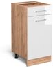 Vicco Küchenschrank Küchenzeile R-Line, Weiß Hochglanz, Schubunterschrank 40 cm, ohne AP Bild 4