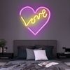LED Wandlampe, Wand-Deko, Herz, USB Kabel, L 35 cm Bild 2