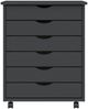 vidaXL Rollschrank mit Schubladen MOSS Grau Massivholz Kiefer 355893 Bild 4