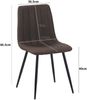 Albatros Esszimmerstühle 4er Set GARDA braun - Komfortabler Polsterstuhl für Modernes und Stilvolles Design am Esstisch - Küchenstuhl oder Stuhl Esszimmer mit hoher Belastbarkeit bis 110kg Bild 5