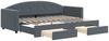 vidaXL Tagesbett Ausziehbar mit Schubladen Dunkelgrau 80x200 cm Samt 3197343 Bild 2
