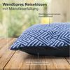 Skandika Reisekissen Dundee Sleepyhead Kopfkissen, Outdoor Camping Kissen, 45x40 cm, Waschbar, weicher Flanell Kissenbezug, mit Füllung, Kompressionspacksack Bild 4