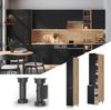 Apothekerschrank Fame-Line Schwarz gestreift 30 cm Vicco Bild 2