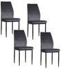 HTI-Living Esszimmerstuhl Stuhl Madison Velvet Grau (Set, 4 St), Esszimmerstuhl Samt Bild 2