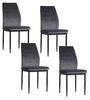 HTI-Living Esszimmerstuhl Stuhl Madison Velvet Grau (Set, 4 St), Esszimmerstuhl Samt Bild 4