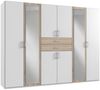 Kleiderschrank >Drugi II< in Weiß Eiche sägerau - 270x208x58cm (BxHxT) Bild 2