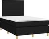 vidaXL Boxspringbett mit Matratze Schwarz 120x200 cm Stoff, Härtegrad: H2 [3142163] Bild 3