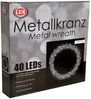 LED Hängekranz / Tischdekoration Metall Ø30cm kaltweiß Bild 2