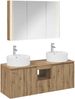 vidaXL Badezimmerschrank-Set 4 pcs Artisan-Eiche Holzwerkstoff 3406470 Bild 2