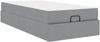 vidaXL Bettgestell mit Matratze 2 pcs Hellgrau Stoff 3399466 Bild 2