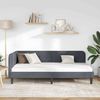 vidaXL Eckbettgestell Dunkelgrau 90 x 200 cm Samt 42016607 Bild 4