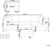 Beliani 'Unstad' Sofa, Grün, Leinenoptik, 72 x 76 x 228 cm, mit Ottomane, U-Form Bild 2
