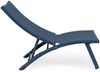 Gartensessel Orltay 2er-Set aus Aluminium, modern, Blau Navy, verstellbare Rückenlehne Bild 2