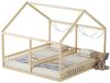 Flieks Kinderbett, Massivholz Einzelbett Doppelbett Hausbett 90x200cm 2 Liegefläche Bild 4