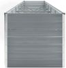 vidaXL Garten-Hochbeet Verzinkter Stahl 480x80x77 cm Grau 47068 Bild 4