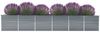 vidaXL Garten-Hochbeet Verzinkter Stahl 480x80x77 cm Grau 47068 Bild 2