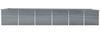 vidaXL Garten-Hochbeet Verzinkter Stahl 480x80x77 cm Grau 47068 Bild 3
