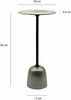 Beistelltisch Aluminium 29cm - Kleiner runder Anstelltisch aus Metall silber - Design Wohnzimmertisch - Dekotisch - Couchtisch - Metalltisch Handmade pflegeleicht Bild 4