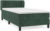 vidaXL Boxspringbett mit Matratze Dunkelgrün 90x190 cm Samt 3127586 Bild 2