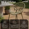 STEELSØN 'Quanta' Gartenstuhl, olivgrün, Kunststoff, wetterfest und UV-beständig, Balkonstuhl stapelbar, bis 120 kg belastbar, 4er Set Bild 2