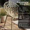 STEELSØN 'Quanta' Gartenstuhl, olivgrün, Kunststoff, wetterfest und UV-beständig, Balkonstuhl stapelbar, bis 120 kg belastbar, 4er Set Bild 4